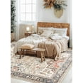 thumbnail image 6 of Toyoso 8x10 Area Rugs for Living Room Bedroom , Large Carpet Ultra Thin Soft Washable Oriental Vintage Floral Distressed Rug Big Indoor Carpets for Room Dorm Home Decor Aesthetic - Multi, 6 of 10
