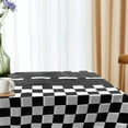thumbnail image 3 of FOMIYES Checkered Tablecloth for Protection PE Material Multi Color Simple Printed Pattern 54x90 Inches, 3 of 8