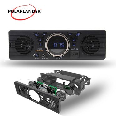 Dual Single-DIN In-Dash Bluetooth AM/FM Radio Receiver XRM47BT ...