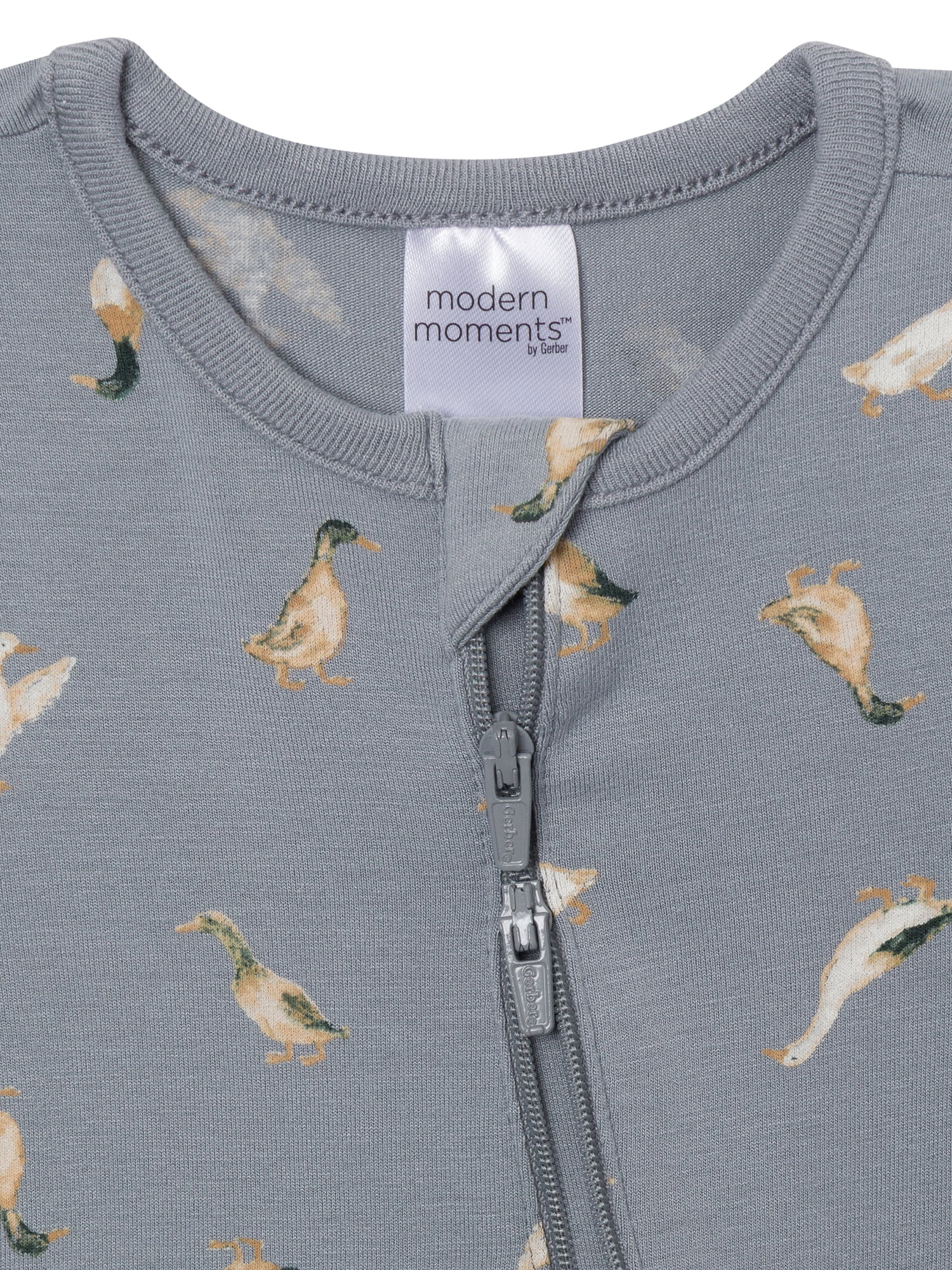 Modern Moments by Gerber Neutral Two-Way Zip Viscose Coverall, Sizes Newborn - 24 Months