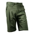 thumbnail image 3 of Ma Croix Mens Essential Chino Stretch Oxford Summer Flat Front Dress Shorts, 3 of 5