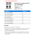 thumbnail image 2 of Brake Pad Set - Compatible with 2006 - 2011 Honda Ridgeline 2007 2008 2009 2010, 2 of 2