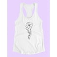thumbnail image 3 of Tulip Flower Racerback Tank Women -Image by Shutterstock, Female XX-Large, 3 of 4