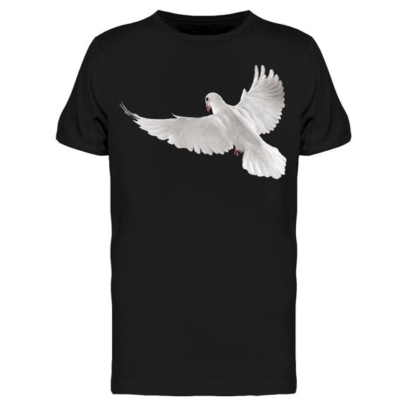 Art Flying White Dove T-Shirt Men -Image by Shutterstock, Male Small