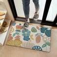thumbnail image 2 of Beige Pioneer Flower and Leaf Pattern Door Rugs,Washable Non Slip Door Mats Indoor,Decorative Door Mats,Entry Mat Indoor for Entrance,Bedroom,Kitchen,Bathroom,16"x24", 2 of 6