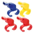 thumbnail image 2 of 4 Pcs Survival Whistle Finger Grip Whistle Loud Whistle Plastic Whistle Referee Whistle, 2 of 4