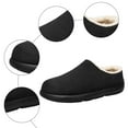 thumbnail image 4 of Women's Fuzzy Cozy Slippers Suede Indoor Outdoor Fluffy Home Shoes Comfy Winter Slip On Warm Memory Foam Slipper Black Size 10.5, 4 of 9