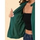 thumbnail image 5 of Chaqueta corta de motociclista Allegra K Piel sintética lago verde S, 5 of 6