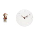 thumbnail image 1 of Reloj de pared silencioso con estatua de la , ideal para decorar el hogar, la oficina o cualquier espacio en año Nuevo. Escultura de la c, 1 of 8