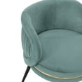 thumbnail image 5 of Modern Kaya Pleated Velvet Dining Chair in Nude, 5 of 11