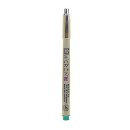 Pigma Micron green, 02 (0.30 mm) (pack of 12)
