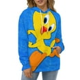 thumbnail image 5 of Looney Tunes Tweety Hoodie 3D Print Pullover Hooded Long Sleeve Sweatshirts Tops Blouse with Pocket for Mens Womens, 5 of 7
