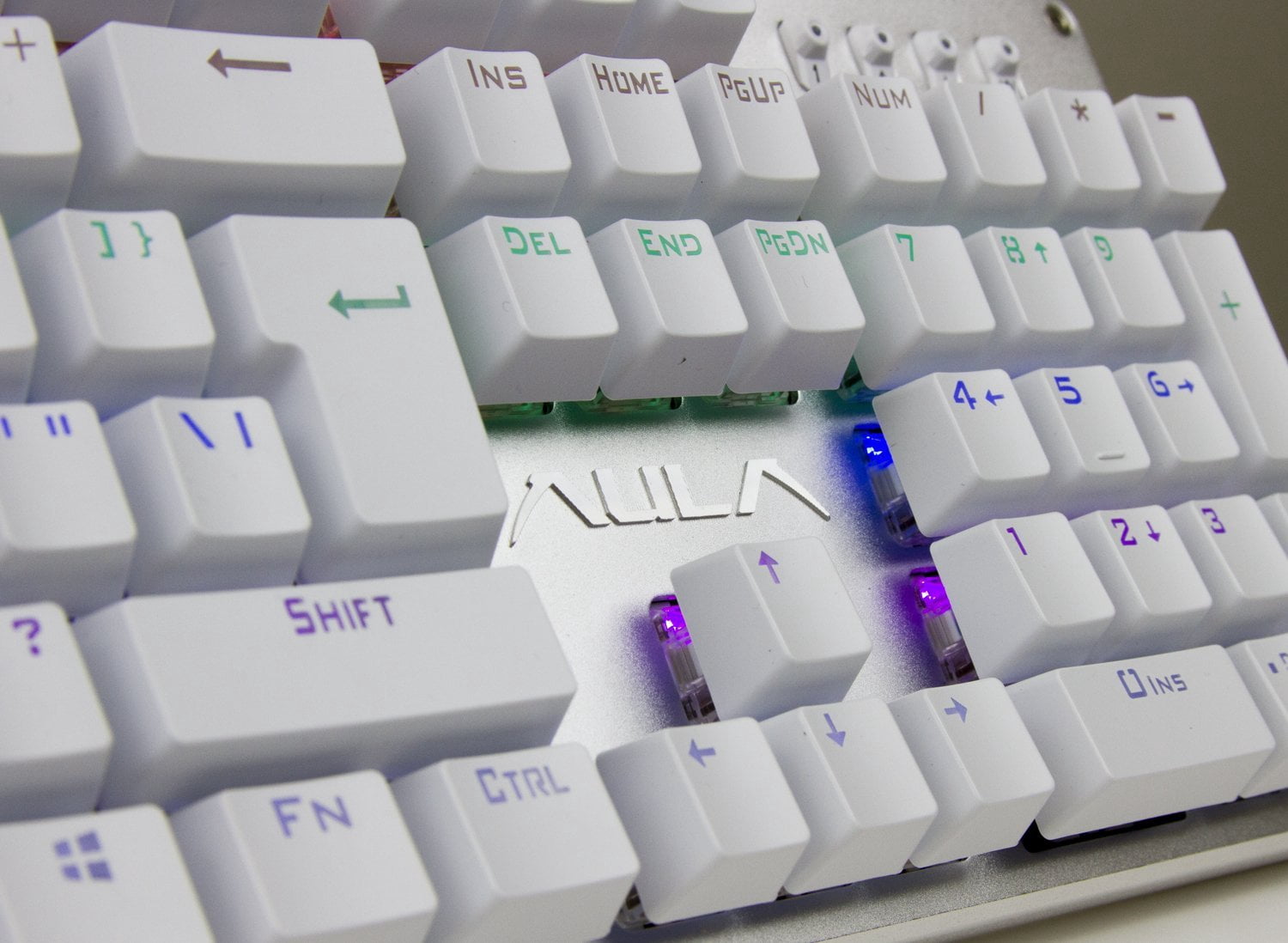 aula unicorn backlit mechanical keyboard with multi-color led illuminated gaming computer?