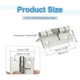 thumbnail image 2 of 4Pcs Bisagras de Puerta de Cierre Automático, 1.5" Bisagra de Resorte de Acero Inoxidable 304, Interior, 2 of 6