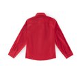 thumbnail image 2 of Boys Formal Long Sleeve Solid Color Dress Shirt，with Tie,Red，Sizes 4-16, 2 of 5