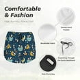 thumbnail image 4 of Rateoe Space Sleeping Panda Printed 2 in 1 Women's Workout Shorts for Athletic Gym Running Shorts with Phone Pockets-Medium, 4 of 7