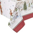 thumbnail image 2 of Elrene Home Fashions Santa Snowy Sleighride Wrinkle Resistant Holiday/Christmas Tablecloth, 60"X120", Rectangle, 2 of 4