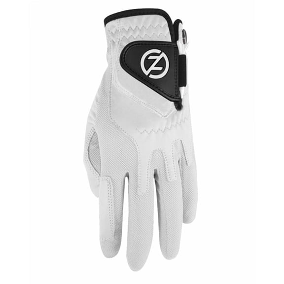 Zero Friction Cabretta Elite Golf Glove, Left Hand, One Size, White