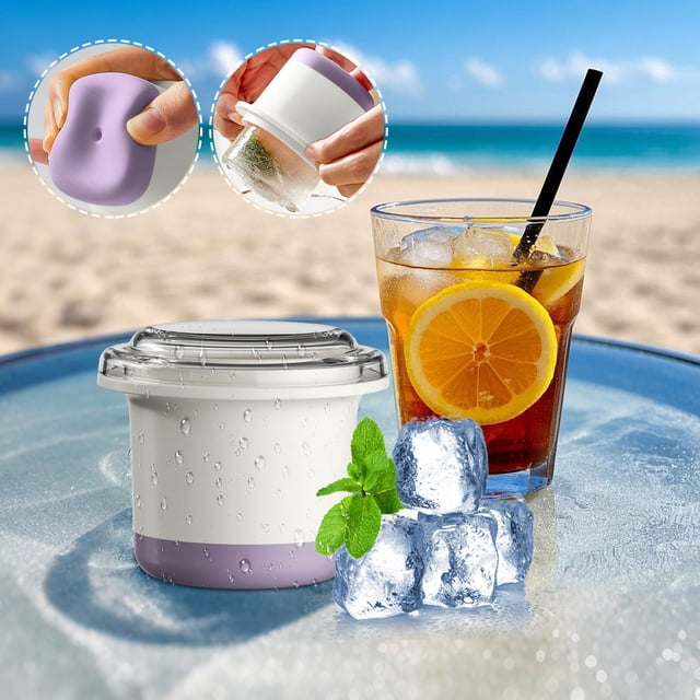 Ovzne Large Soft Bottom Ice Sharpener Kitchen Tool Ice Box Container Whisky On Clearance
