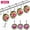 Colorful, variant on Semfri 12PCS Shower Curtain Rings Acrylic Decorative Rolling Shower Curtain Rings Diamond Shape Shower Rings Stainless Steel Rust Resistant Decorative Rhinestones Shower Curtain Rings Clear