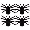 thumbnail image 1 of FELTECHELECTR 4 piezas de arañas artificiales de Halloween con efectos vívidos, juguetes de araña terroríficos para trucos (negros), 1 of 6