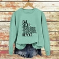 thumbnail image 2 of WEAIXIMIUNG Sweat à Capuche Zippé pour Femmes, Couleur Unie, Imprimé Lettre, Col Rond, Manches Longues, 2 of 3