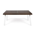 thumbnail image 4 of GDF Studio Spanish Bay Outdoor Acacia Wood Rectangular Dining Table Dark Brown, 300 lbs, 4 of 11