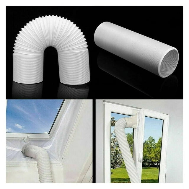 Manguera de ventilación para aire acondicionado, compatibilidad universal con la mayoría de los aires acondicionados y deshumidificadores portátiles, buena resistencia al calor y la corrosión que