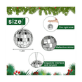 thumbnail image 2 of 30Pack Disco Ball Silver Hanging Mirror Disco Balls Ornaments with Rope Christmas Wedding Music Festivals Decor, 2 of 7