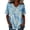 Multicolor 3, variant on Women's Tops and Blouses Loose Fit Floral Print Shirts with Side Tie, Short Sleeve V-Neck Trendy Casual Tops with Ornamental Button, Size S-XXXL