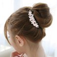 thumbnail image 4 of SHISUYAN 1pc Imitation Pearl Hair Comb Rhinestone Inlay Alloy Insert Comb Headdress Bridal Hair Accessories, 4 of 8