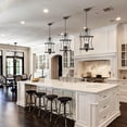 thumbnail image 4 of Black Lantern Chandelier Light Fixtures Modern Farmhouse Pendant Light, 4 of 7