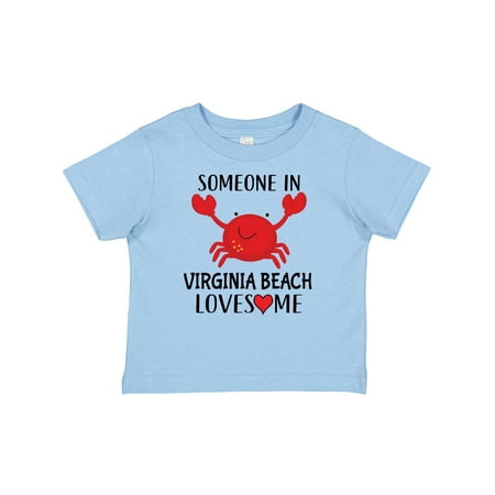 

Inktastic Someone in Virginia Beach Loves Me Gift Baby Boy or Baby Girl T-Shirt