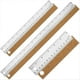 thumbnail image 1 of Regla de Metal con Respaldo de Corcho, Reglas de Acero Inoxidable de 6+12+18 Pulgadas - Imperial y Métrica para Herramientas de Oficina Escolar, 1 of 5