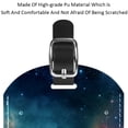 thumbnail image 4 of Square 2Pack PU Leather Galaxy Cruise Luggage Tag with Privacy Cover and Name ID Tag for Travel Handbags Backpacks Luggage Tags, 4 of 6
