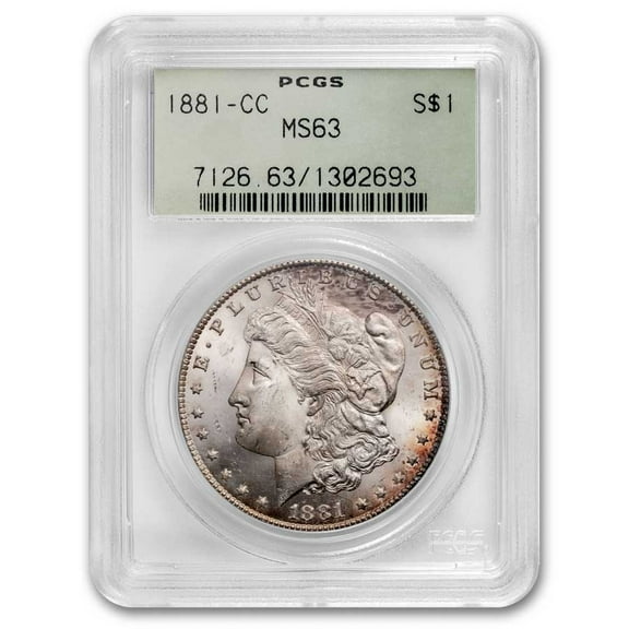 1881-CC Morgan Dollar MS-63 PCGS