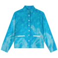 thumbnail image 4 of Jackets for Women Winter Coat Jackets Flannel Stand Collar Jacket(Icy Blue Icy Background Blueish Icy,Size:S-4XL), 4 of 7