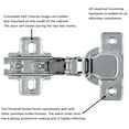 thumbnail image 2 of Hickory Hardware P5115-10Pack Inset Concealed Euro Cabinet Door Hinge - Nickel, 2 of 4