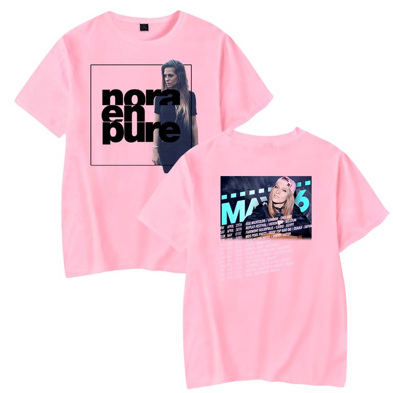 Nora En Pure Tour 2024 Merch T-Shirt Casual Short Sleeved T Shirt 