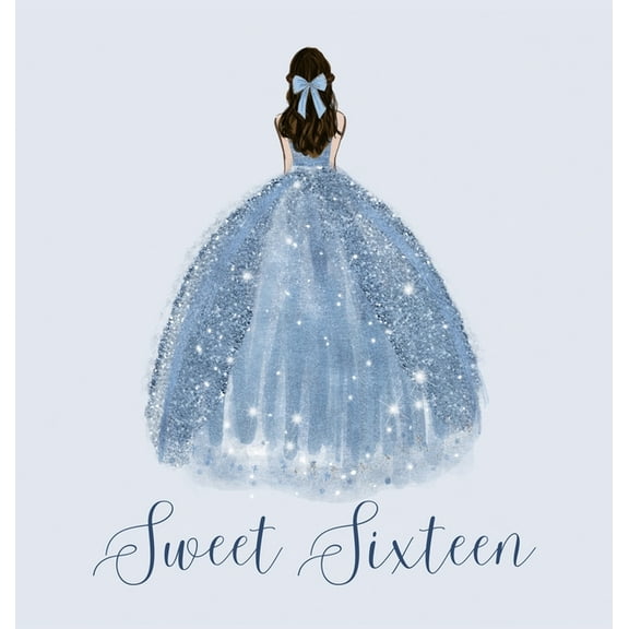 Sweet sixteen guest book, party Guest book, birthday party guest book to sign, (Hardcover)