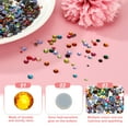 thumbnail image 4 of Uxcell 1440 Piezas de Rhinestone Hotfix Flatback de 4 mm, Gemas Redondas de Resina para Manualidades, Ropa, Decoración DIY, Arte de Uñas, (SS16, Dorado), 4 of 7