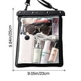 thumbnail image 2 of Waterproof Shoulder Bag Swimming Surfing Beach Water Playing Phone Transparent Toiletry Pouch, 2 of 8