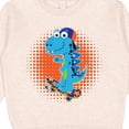 thumbnail image 3 of Inktastic Skateboard Dinosaur for Boys Toddler Sweatshirt, 3 of 4