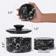 thumbnail image 3 of Elborse Black Marble Coasters Set of 6 Handmade 3.5 inch Round Coasters for Drinks with Holder and Lid, Ideal for Coffee Table Decor & Home Décor, 3 of 7