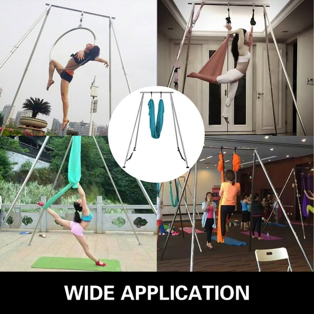 Aerial Yoga Swing Set Trapeze Yoga Hammock Kit Ultra Strong Antigravity  Yoga Flying Sling Inversion Swing Tool Set for Air Yoga Inversion Fitness  (Black) : : Home & Kitchen