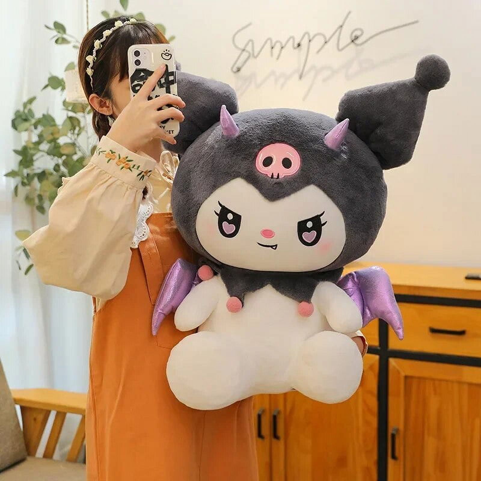 60cm Big Size New Sanrio Cute Demon Kuromi Plush Toy Angel My