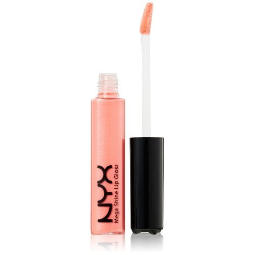 NYX Mega Shine Lip Gloss, Nude Peach, 0.37 Fl. Oz 