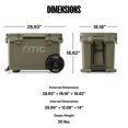 thumbnail image 4 of RTIC 52 Qt 76-Can Ultra-Light Rolling Cooler, Olive, 4 of 8