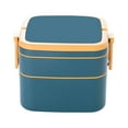 thumbnail image 1 of Fridja Double-layer Portable Lunch Box With Lid Lunch Box Heatable Lunch Box Student Lunch Box, 1 of 5