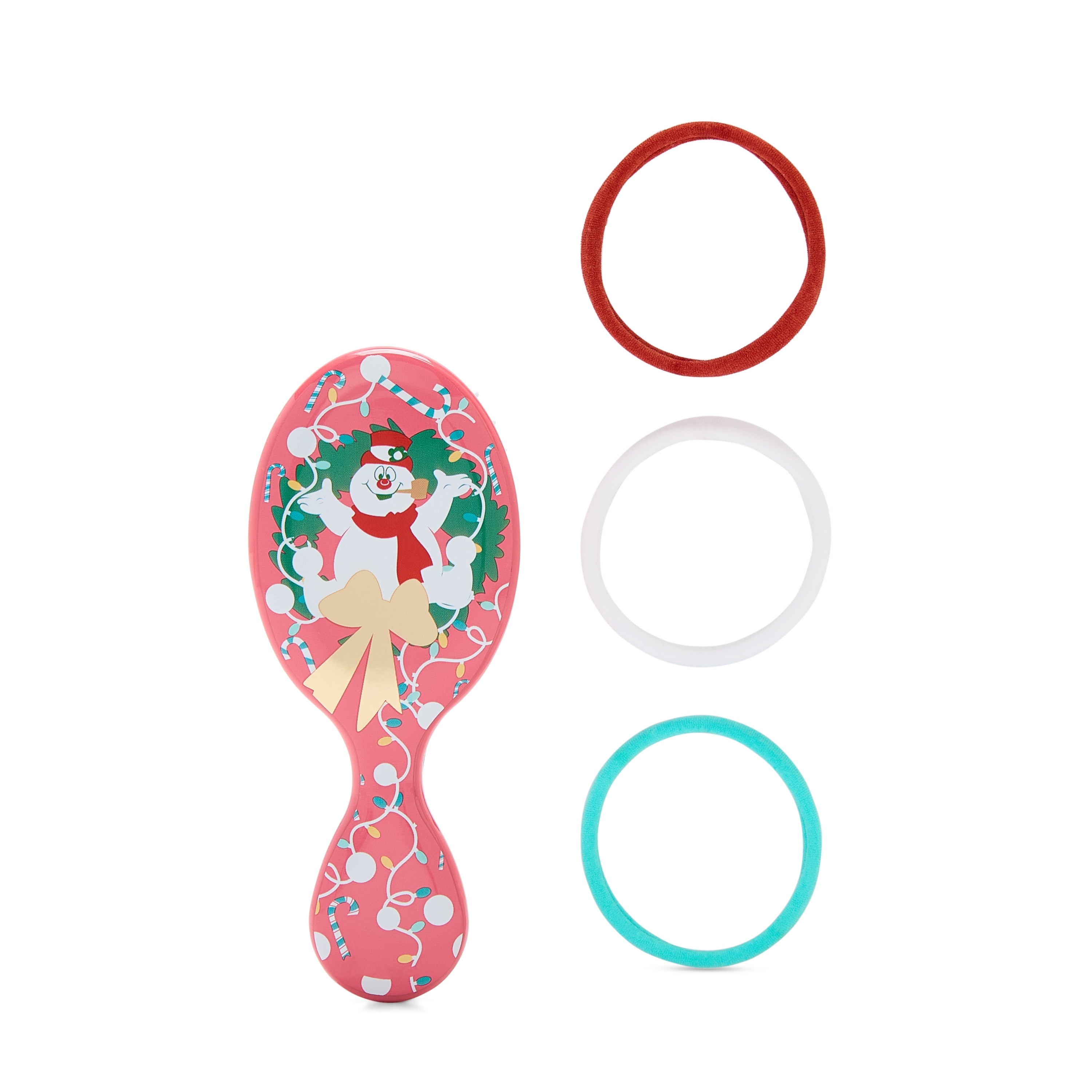 Wet Brush Hair Brush Mini Detangler 2 pack with Bonus Elastics.